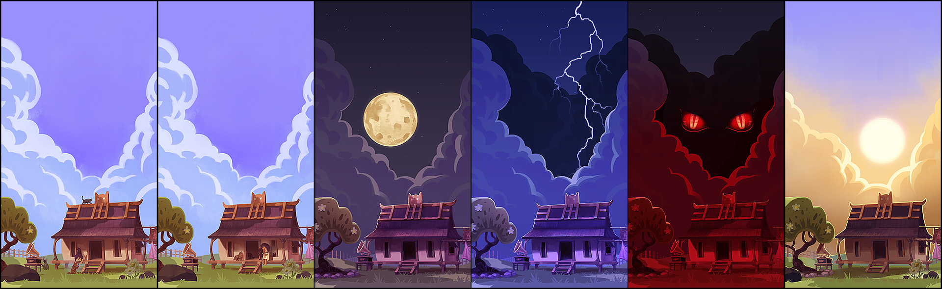 Aurora: Puzzle Adventure - Game Intro Illustrations