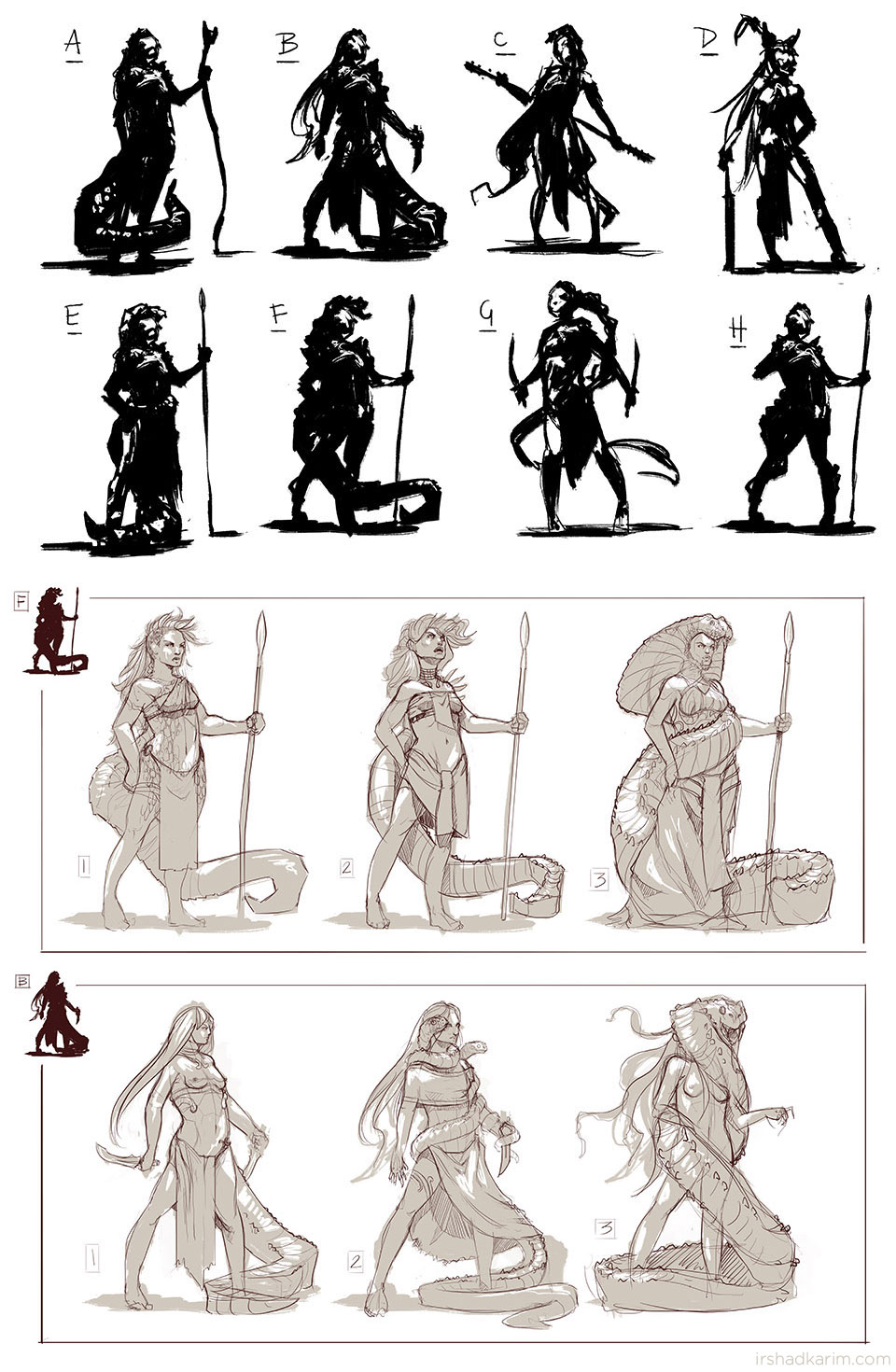 Serpent Priestess Design